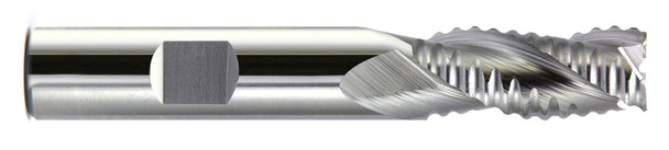 3/16 End Mill  Cobalt  For Aluminum  Coarse Pitch Roughers  3 Flute- Uncoated - 15628
