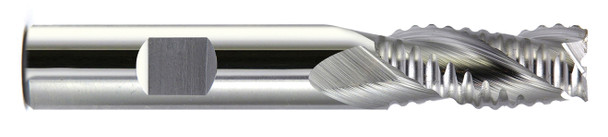 7/16 End Mill  Cobalt  For Aluminum  Coarse Pitch Roughers  3 Flute- Uncoated - 15642