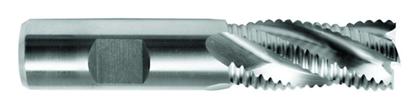 1-1/2 End Mill  Cobalt  Roughers  Coarse Pitch  Multiple Flute (cc)- Ticn - 42688