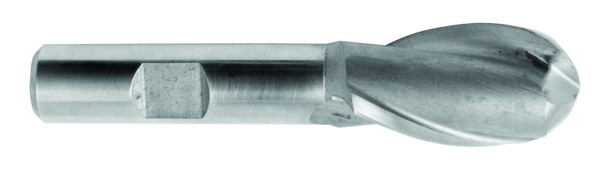 29/32 End Mill  Cobalt  Single End  Ball End  2 Flute- Uncoated - 10406