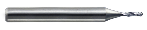 3mm End Mill  Cobalt  Single End  Ball End  2 Flute  Metric- Uncoated - 16412