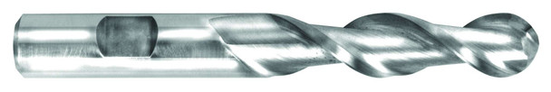 3/8 End Mill  Cobalt  Single End  Ball End  2 Flute 40º For Aluminum (cc)- Uncoated - 12858