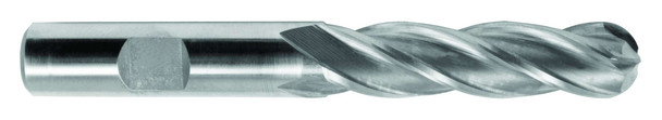1/8 End Mill  Cobalt  Single End  Ball End  4 Flute (cc)- Uncoated - 11496