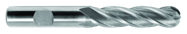 3/16 End Mill  Cobalt  Single End  Ball End  4 Flute (cc)- Ticn - 41614