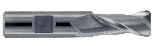 5/8 End Mill  Cobalt  Single End  Corner Radius  2 Flute- Uncoated - 15182