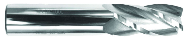 3/16 End Mill  Cobalt  Single End  Micro  4 Flute- Ticn - 41152