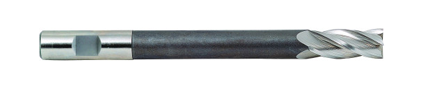 3/8 End Mill  Cobalt  Single End  Square  4 Flute Extended Neck (cc)- Ticn - 41235