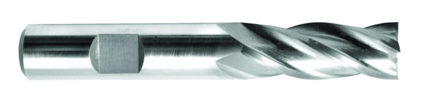 17mm End Mill  Cobalt  Single End  Square  4 Flute Metric (cc)- Uncoated - 16380