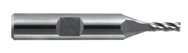 1/8 End Mill  Cobalt  Single End  Square  Multiple Flutes (cc)- Ticn - 41432