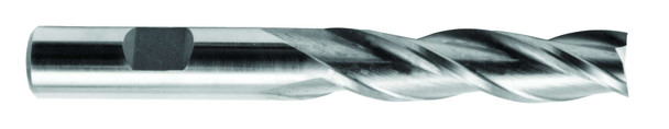 1-1/2 End Mill  Hss  Single End  Square  3 Flute- Ticn - 42144
