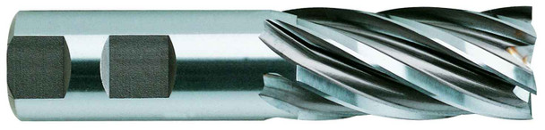 6 Flute Regular Length Center Cut Ticn-coated 8% Cobalt - 07322CC