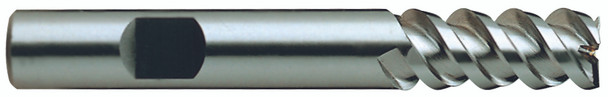 3 Flute Regular Length 60 Deg Helix Tin Coated 8% Cobalt - 20312CN