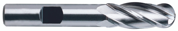 4 Flute Regular Length Ball Nose Tin Coated 8% Cobalt - 43350CN