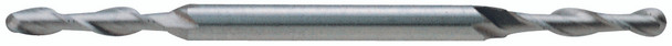 2 Flute Long Length De Ball Nose Miniature Tin Coated 8% Cobalt - 57272CN