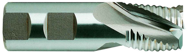 3 Flute Stub Length Coarse Pitch Rougher Tin Coated 8% Cobalt - 63337CN