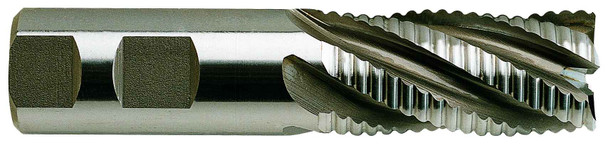4 Flute Regular Length Center Cut Rougher Ticn Coated 8% Cobalt - 64359CC