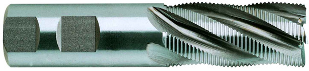 6 Flute Regular Length Fine Pitch Rougher Tin Coated 8% Cobalt - 70431CN