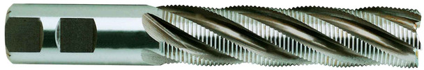 6 Flute Long Length Fine Pitch Rougher Tin Coated 8% Cobalt - 71457CN