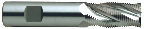 3 Flute Regular Length Center Cut Fine Pitch Rougher Tin Coated 8% Cobalt - 76297CN