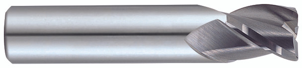 3 Flute Stub Length 35 Deg Helix Tin Coated Carbide - 57558TN