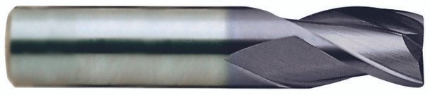 3 Flute 35 Degree Stub Length Corner Radius Tialn Coated Carbide End Mill - EH882050