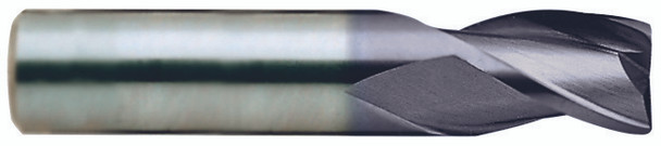 3 Flute 35 Degree Stub Length Corner Radius Tialn Coated Carbide End Mill - EH882060