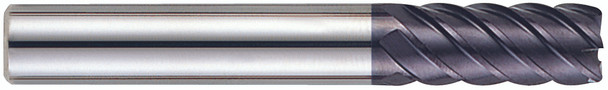6 Flute Long Length 45 Deg Helix Corner Radius X-power Carbide - 93279