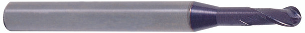 2 Flute Regular Length 30 Deg Helix Ball Nose For Rib Processing X-power Carbide - 93568