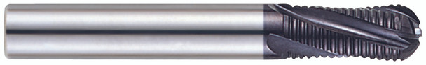 3 Flute  H-20 Long Fine Roughing Ball Metric Carbide End Mill - EM833060