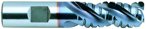 3 Flute Regular Length Corner Radius Rougher Ticn Coated For Aluminum T-15 - 66904PC
