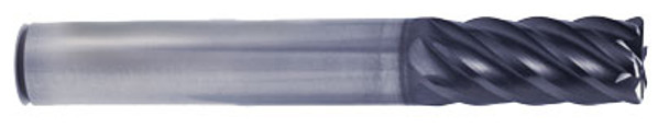 V7 Plus 6 Flute  45 Degree Helix Long Length Corner Radius End Mill - GMG16911