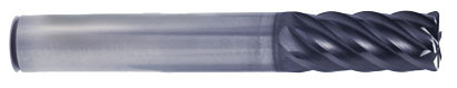 V7 Plus 6 Flute  45 Degree Helix Long Length Corner Radius End Mill - GMG16911