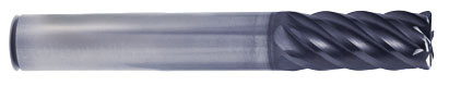 V7 Plus 6 Flute 45 Degree Helix Ex-long Length Corner Radius End Mill - GMG18901