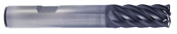 V7 Plus 6 Flute 45 Degree Helix Ex-long Length Corner Radius Flat End Mill - GMG19911