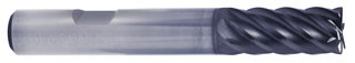 V7 Plus A 6 Flute Multiple Helix Square Flat Shank End Mill - UGMG21040