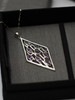 Large Maze Handmade Silver Pendant with Natural Amethyst, Wholesale Silver Jewelry | House of Kristina Anderson