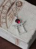 Sterling Silver Handcrafted Jewelry, Torii Handmade Silver Pendant with Ruby, Wholesale Silver Jewelry | House of Kristina Anderson