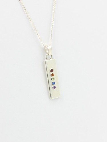 Rainbow Bar Handmade Silver Pendant, Wholesale Silver Jewelry | House of Kristina Anderson