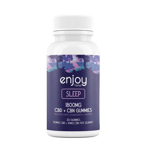 CBD Gummies For Sleep - Full Spectrum CBD + CBN + Lavender + Passionflower + Ashwagandha