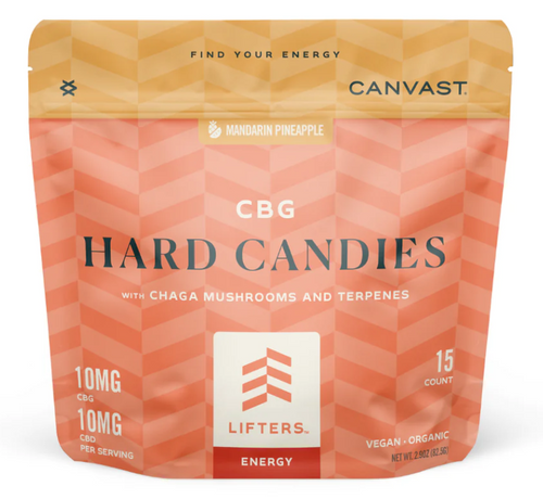 Lifters Energy Hard Candies with CBG + Chaga Mushrooms