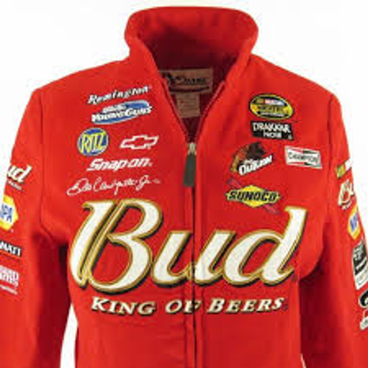 NASCAR Women's Embroidered Budweiser Chase Authentics Red - XL