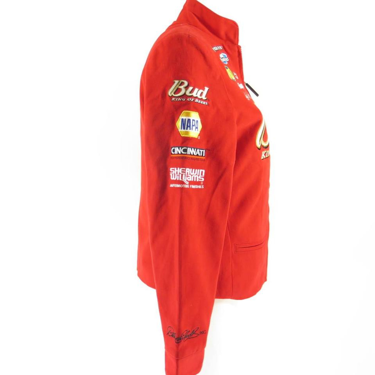 NASCAR Women's Embroidered Budweiser Chase Authentics Red - XL