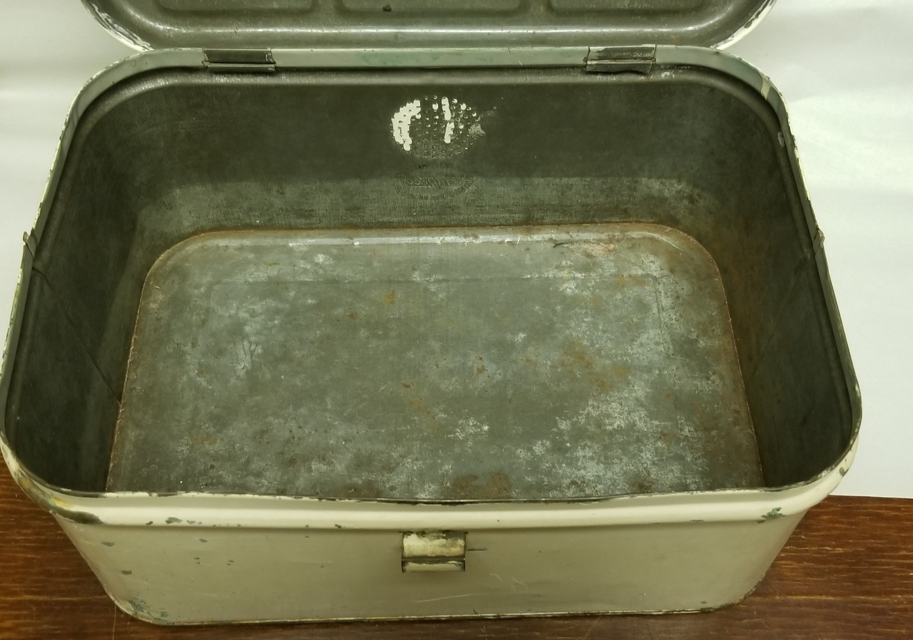 Vintage Empeco Metal Bread Box Annie Rooster's Sally Ann's Antiques