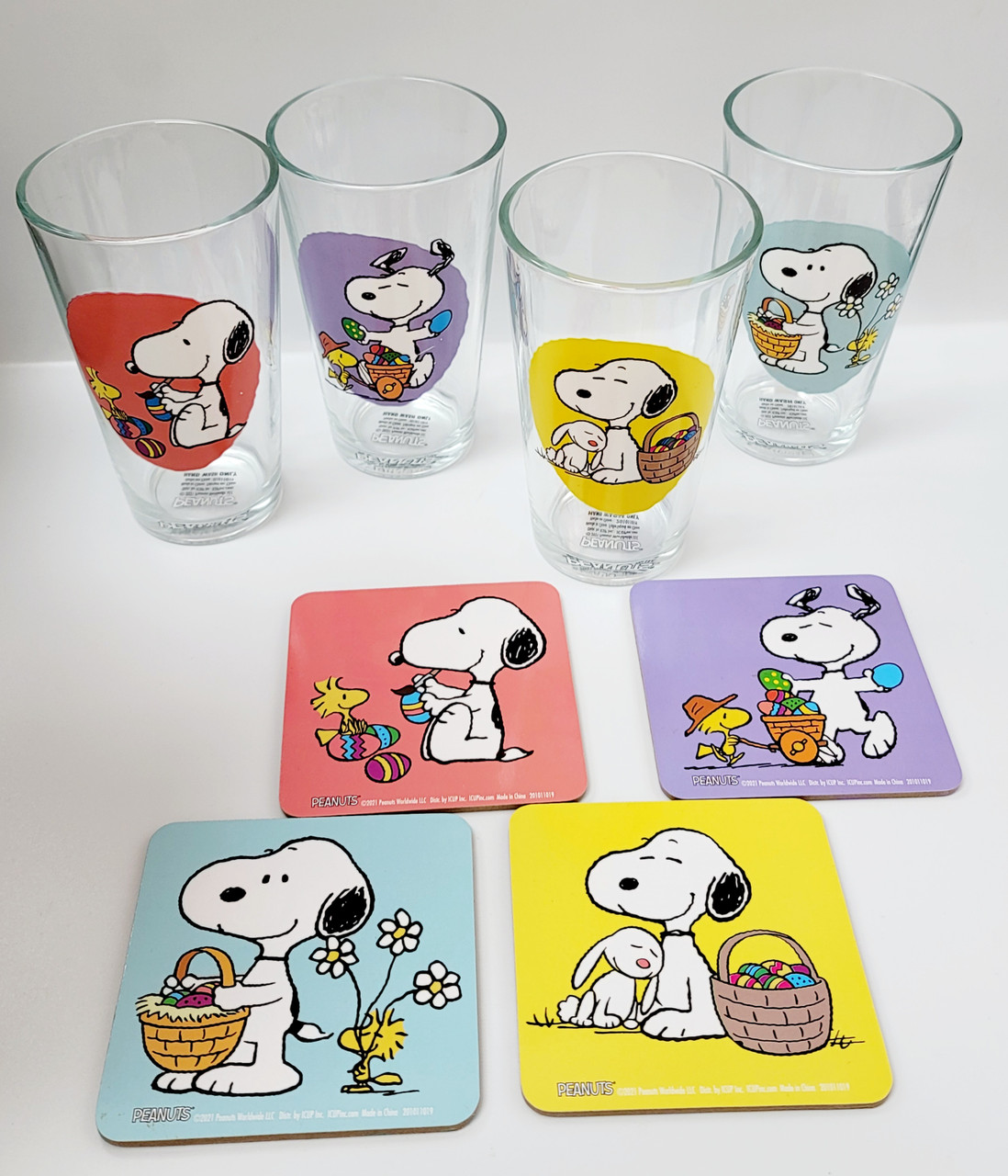 Peanuts Drinking Glass, Set of 4