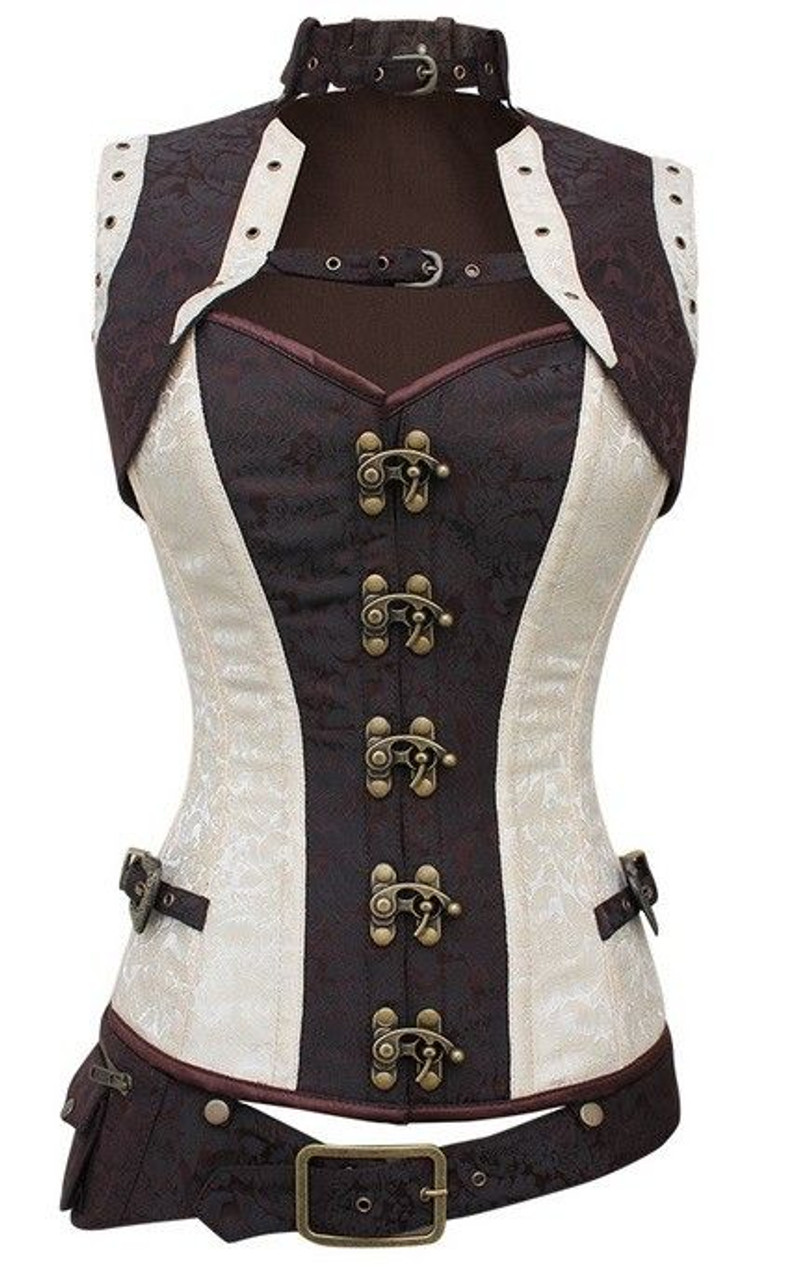 Women's Spiral Steel Boned Renaissance Vintage Steampunk Bustier Corset -  Annie Rooster's Sally Ann's Antiques, Collectibles And More