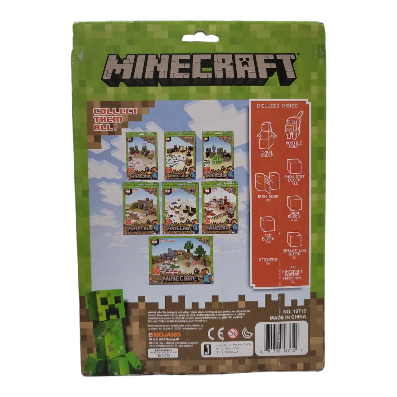  Minecraft Papercraft - Minecart Set, Over 48 Piece