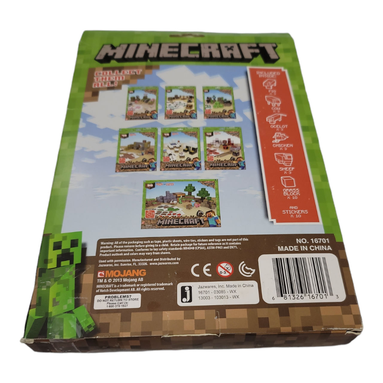 Minecraft Papercraft Animal Mobs Set (Over 30 Pieces)