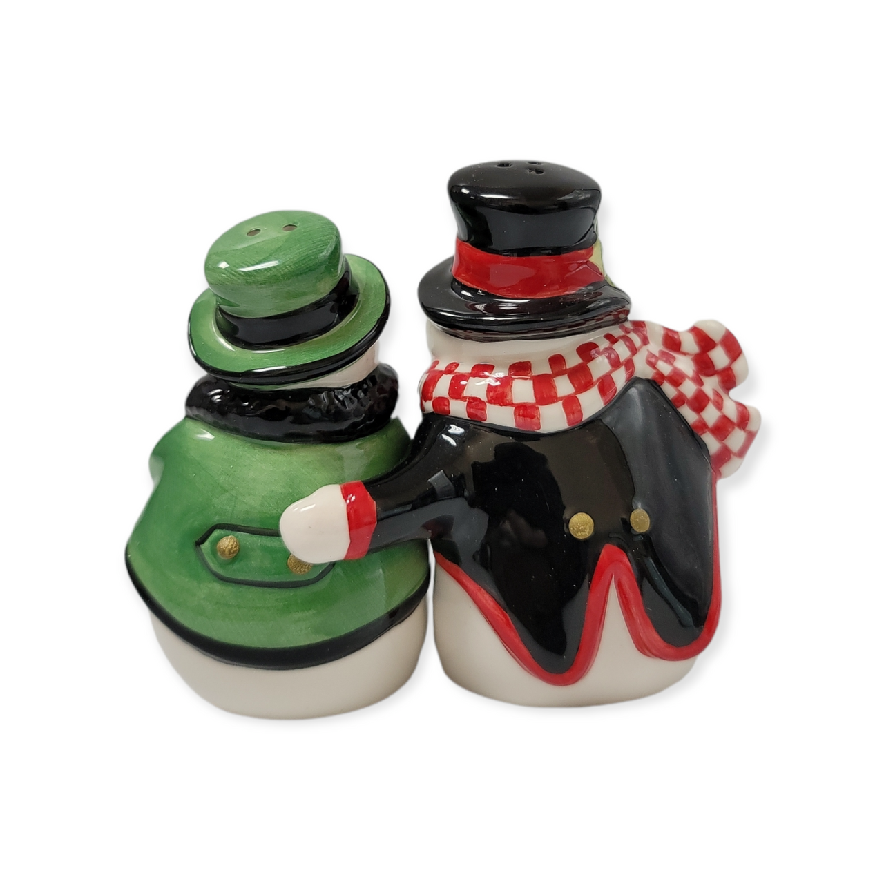 Fitz and Floyd Frosty Friends Salt and Pepper Shakers - b318 - Ruby Lane