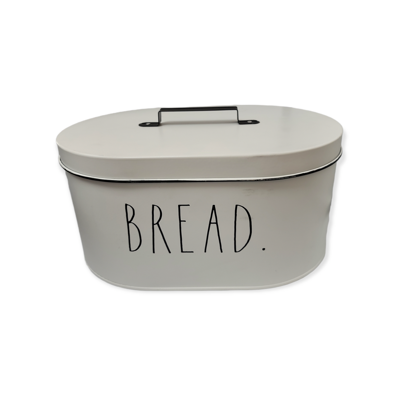 White Metal Bread Box