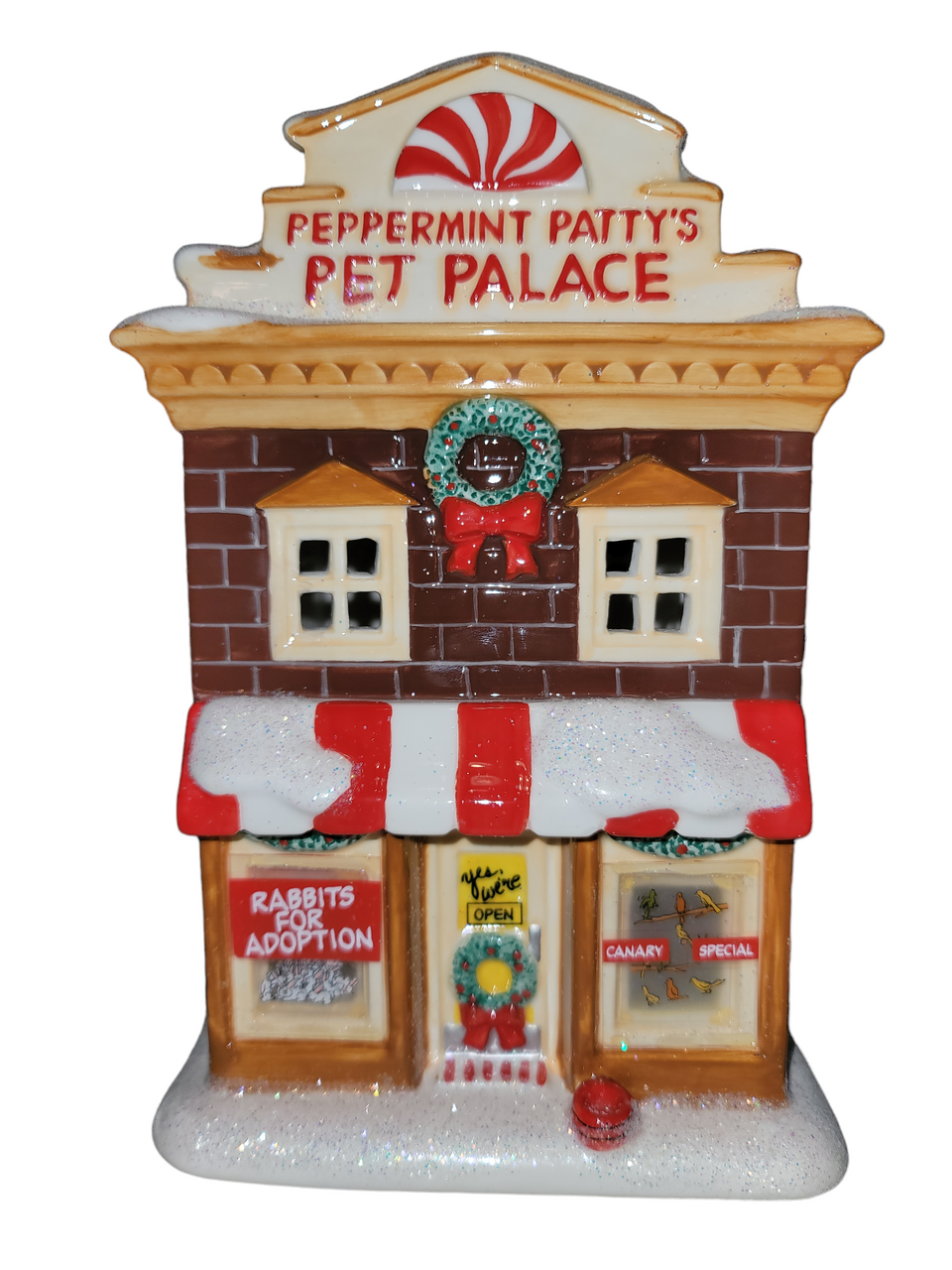 Department 56 PEANUTS Peppermint Patty's Pet Palace RARE Retired